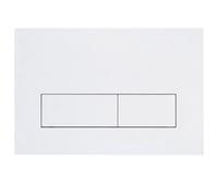 Mendorio Toile Dual Flush Plate for Concealed Cistern, Compatible with Geberit Sigma,Up300&UP320 Actuator Plate,245 x 164 mm,with Flush Rod Set&Frame, 1 Piece(White)