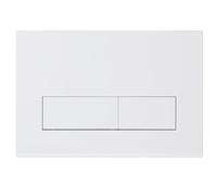 Mendorio Toile Dual Flush Plate for Concealed Cistern, Compatible with Geberit Sigma,Up300&UP320 Actuator Plate,245 x 164 mm,with Flush Rod Set&Frame, 1 Piece(Matte White)