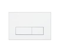 Mendorio WC Drive Plate, Compatible with Geberit, Sigma, UP300 and UP320, Double Discharge Plate Size 245×164mm, Includes Flush Lever Kit and Installation Frame.(White)