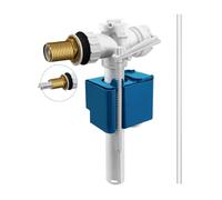 MendorioToilet Cistern Fill Valve, Universal 1/2" Brass Side Entry Inlet Valve, Includes Refill Tube, Filter, Pack of 1.