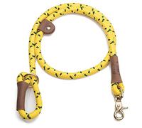 Mendota Pet Quick Leash - Dog Lead - Made in The USA - Hi-Viz Yellow, 1/2 in x 4 ft