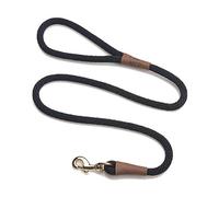 Mendota Pet Snap Leash, 1/2-Inch by 6-Feet, Black