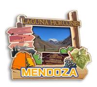 Mendoza Argentina 3D Fridge Magnet Wooden City Travel Souvenir Refrigerator Stickers Home Kitchen whiteboard Decor