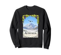 Mendoza Argentina: Mount Aconcagua, Condor and Grapes Sweatshirt