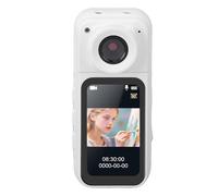 MENDUNER 1080P Mini Body Camera, Thumb Sized Compact Camera, 1.47 in Color Screen, 180 Degrees Rotatable Small Action Cam, for Travel Cycling (white)