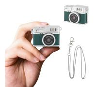 MENDUNER 1080P Mini Retro Camera, Keychain Digital Camera, Compact Tiny Camera, Support 128GB Card, Vintage Little Cameras for Travel, Daily Vlogging (Green)