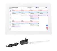 MENDUNER 13.3 Inch Smart Digital Calendar, WiFi Sync Family Schedules Meal Plans Chores, Touchscreen Display with AI Photo Restoration, for Home Organization Wall Mount (UK Plug)