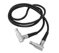 MENDUNER 2 Pin Male to 2 Pin Male Right Angle Power Cable, 34.3 Inch, for 0B, Teradek Bond, SmallHD Cine, Ronin RS2/RS3 Pro, Z CAM E2, Pyxis 6K Camera Video Transmitter