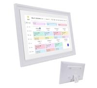 MENDUNER 21.5" Smart Digital Calendar Touchscreen WiFi, Family Wall Planner 32GB Storage Interactive Display, Electronic Calendar Photo Frame with Speakers (GB Plug)