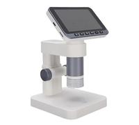 MENDUNER 4.5 Inch Digital Microscope, 1080P HD Screen 5X-32X Magnification, 8 LED Lights 7 Brightness Levels, Ideal for Kids Learning, Nature Observation (Grey)