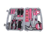 MENDUNER 40 Piece All Purpose Household Pink Tool Kit for Women, General Household Hand Tool Set with Toolbox, for Home, Garage, Office and College Dormitory Use