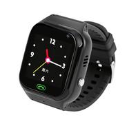 MENDUNER 4G Kids Smartwatch, 1.44 Inch Touch Screen Video Call SOS Alarm LBS Positioning with IP65, for Children (Black)