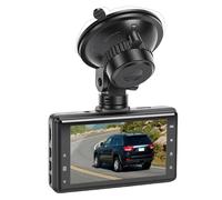 MENDUNER 4K Dash Cam with 3.0 Inch Display, Front and Rear Dual Recording, 2.4G WiFi APP Control, G Sensor Collision Detection Loop Recording, for Commuters Road Trips Ride Share Drivers