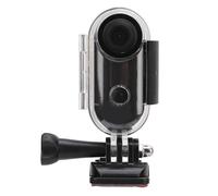 MENDUNER 4K Pet Collar Action Camera, with Lanyard, 120 Degree Wide Angle, App Control, Helmet Mount Case Included, Wearable Action Camera, for Diving Cycling Surfing (Black)