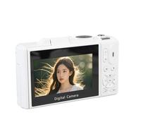 MENDUNER 5K 75MP Digital Camera with 18x Optical Zoom and WiFi - 3.0 Inch Flip Screen for Vlogging and Travel (White)