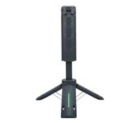 MENDUNER 8000mAh Rechargeable LED Work Light Telescopic | 6 Modes 360° Rotatable Portable Camping Lamp with 3.4ft Adjustable Stand Cordless Flame Light for Tent Emergency Backyard Bonfire (Aluminum