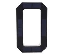 MENDUNER 9in Black Solar Address Sign | LED Backlit House Number with Auto Sensor for Outdoor Wall Door Gate