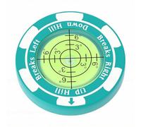 MENDUNER Accurate Golf Green Level Tool For Slope Putt Reading | Zinc Alloy Bubble Level Marker With Clear Scale, Putting Practice Aid (Blue)