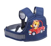 MENDUNER Adjustable Child Motorcycle Harness | Reflective Safety Belt for Backseat Riding with Breathable Mesh ((Little Lion) deep sea Blue)