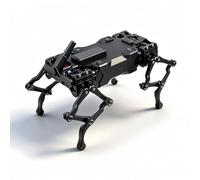 MENDUNER AI Quadruped Robot, Advanced 12 DOF Multiple Link Leg Structure, Real Time Feedback Servos, for Desktop Use with OpenCV Face Recognition and Motion Detection