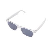 MENDUNER AI Smart Glasses with Dual Microphone Noise Reduction and 144 Languages Translation - IP65 for Business Calls and International Travel (White Frame Sunglasses)