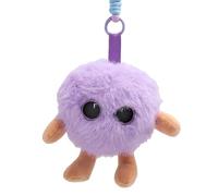 MENDUNER AI Smart Stuffed Animal Plush Toy 8x10cm USB Type C 1000mAh Battery - Multilingual Talking Learning Companion with Expressive Eyes App Control for Kids (Purple)