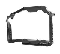 MENDUNER Aluminum Camera Cage for GH6 | Video Rig Stabilizer Frame with Cold Shoe Mount, 1/4 & 3/8 Threads, Arrow Storage Case Plate for Photography