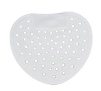 MENDUNER Anti-Clog Urinal Deodorizer Mat | Heart Shape Scented Screen For Splash Prevention In Restroom (large hole white)