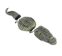 MENDUNER Artificial Alligator Decoy Plastic 3 Segment Simulated | This alligator decoy features realistic eyes and teeth that give it an appearance, resembling a real .