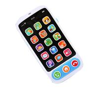 MENDUNER Baby Cell Phone Educational Toy, Colorful Lighting Music Player for Toddlers, Smartphone Learning Toy for Boys and Girls, ABS Material (Blue)