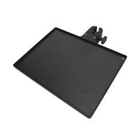 MENDUNER Clamp On Microphone Stand Tray Spacious Mic Mount Holder Easy Setup ABS Material Black 10.6" X 11" X 1.4" for Recording Sessions