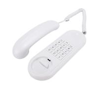 MENDUNER Corded Phone, Wall Mountable Telephone with Keypad Dialing Flash Pause Mute Pulse for Home Office