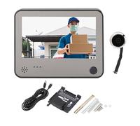 MENDUNER Door Peephole Camera with 4.3Inch Display, 8 to 12 Months Long Standby Time, Display Night Vision Real Time Video Recording Anti Peeping Peephole Motion Detection for
