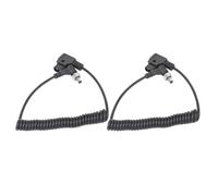MENDUNER DTAP to DC Cable, Coiled Power Cable 40cm to 80cm with Low Resistor for BMCC BMPC Atomos DC Lights V Mount Batteries