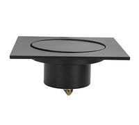 MENDUNER Durable Brass Bounce Shower Drain with OdorProof Function, 3.9x3.9in Size, Suitable for Bathroom/Kitchen/Balcony, 1pc (black bounce floor drain)