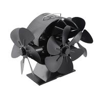 MENDUNER Efficient 3 Heads Fireplace Fan, 270 Degree Blowing Stove Fan, Energy Saving & for Wood Burning Stove