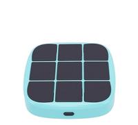 MENDUNER Electronic Toe Game, 4 in 1 Handheld Puzzle Game Console with Memory Flashes and 2 Player Mode, Family Gaming Nights and Travel Entertainment (Cyan)