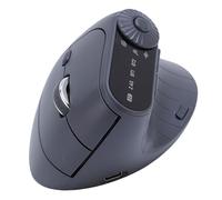 MENDUNER Ergonomic Wireless Rechargeable Mouse, 2.4GHz Dual Mode Adjustable DPI Rechargeable Silent Click Mouse for Laptop, Computer, PC, Chromebook Black