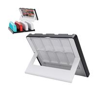 MENDUNER Game Controller Charger, Portable Game Console Charging Dock, 4 in 1 USB Type C 8 Card Slot Smart Protection (Black White)