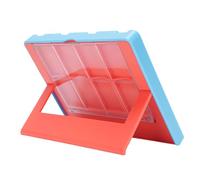 MENDUNER Game Controller Charger, Portable Game Console Charging Dock, 4 in 1 USB Type C 8 Card Slot Smart Protection (Red Blue)