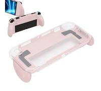 MENDUNER Handheld Console Grip Protective Cover, Ergonomic Grip with Shockproof ABS+PC Shell, Anti Slip Comfortable Handle for Extended Gaming (Pink)