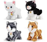 MENDUNER Interactive Toys Electronic Plush Pet Robot Cat Toy with Voice Control and Touch Control Bell Cat for Kids Perfect for Creating Colorful Childhood Memories (MENDUNERf0sq1h5ad9-10278099)