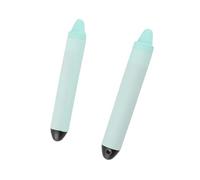 MENDUNER Kid Friendly Silicone Disc Stylus Pen | Red 2-Pack with Tethers for Tablet Touch Screens Phones, Ergonomic Grip Drawing Writing Pen for Fire Children (Green)