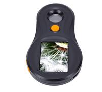 MENDUNER Kids Portable Digital Microscope | 2in Electronic Magnifying Glass with HD Lens Science Learning Tool for Outdoor Observation (Black)
