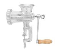 MENDUNER Manual Meat Grinder with Pine Handle, Hand Meat Grinder with Suction Cup Table Clamp, Meat Mincer Sausage Maker, Sausage Tube, Grinding Head for Beef Peppers Cookie