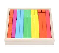 MENDUNER Math Number Rods And Counting Sticks | Wooden Cuisenaire Rods Kit For Kids 3+, Hands On Homeschool Supplies And Math Manipulatives With Box