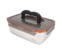 MENDUNER Mepal Stainless Steel Square Metal Food Container, Sealed Lunch Box with Handle for Home, Refrigerator, Multipurpose Meal Holder