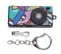 MENDUNER Mini Keychain Digital Camera 2K HD 12MP, Tiny with 1.47" Screen, Auto Focus & Wide Angle Lens, Portable Video Recorder with Loop Recording, Supports 128GB Card (Black)