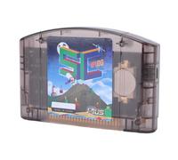 MENDUNER N64 Open Source Flash Game Cartridge, Fast HD Game Reader with 32GB Memory, 64DD Emulation, USB C, Auto Save Backup for Players & Developers (Black Transparent)