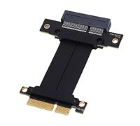 MENDUNER PCIe 4.0 X4 Riser Cable, Lossless Graphics Card Extender for GPU M.2 WiFi Live Wire, USB Diskless Boot Acquisition Cards, Plug and Play for PC Case, AI Application, Server (10)
